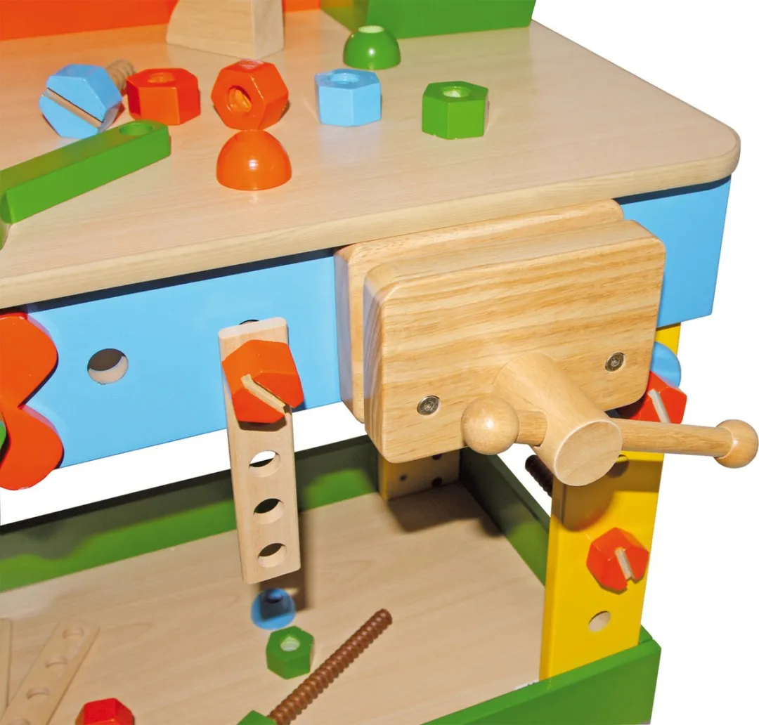 Small Foot Houten Werkbank Tobi - Multicolor