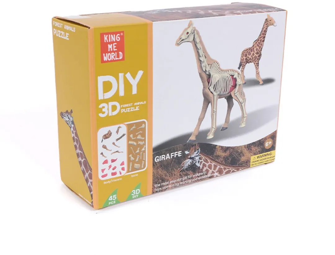 PIA Soft Toys 3D Anatomie Giraf - Beige