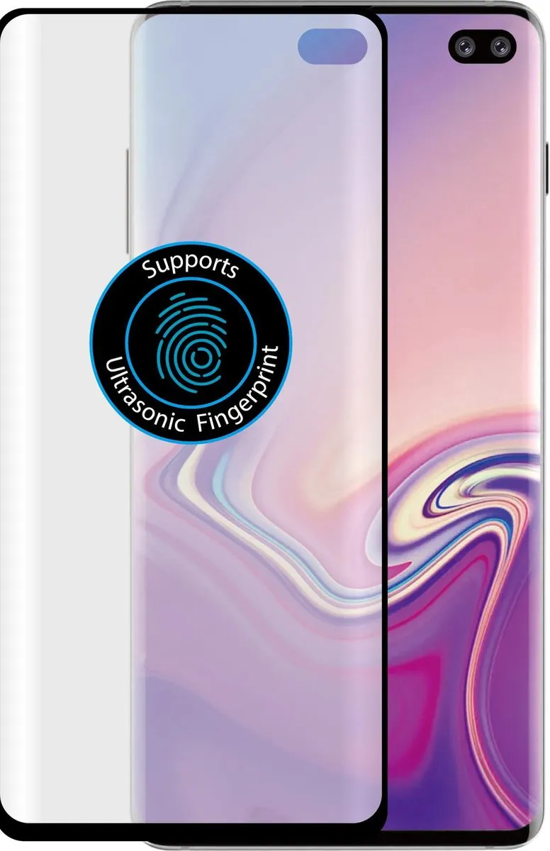 Azuri Duo Screenprotector Curved Samsung Galaxy S10+ - 2 Stuks