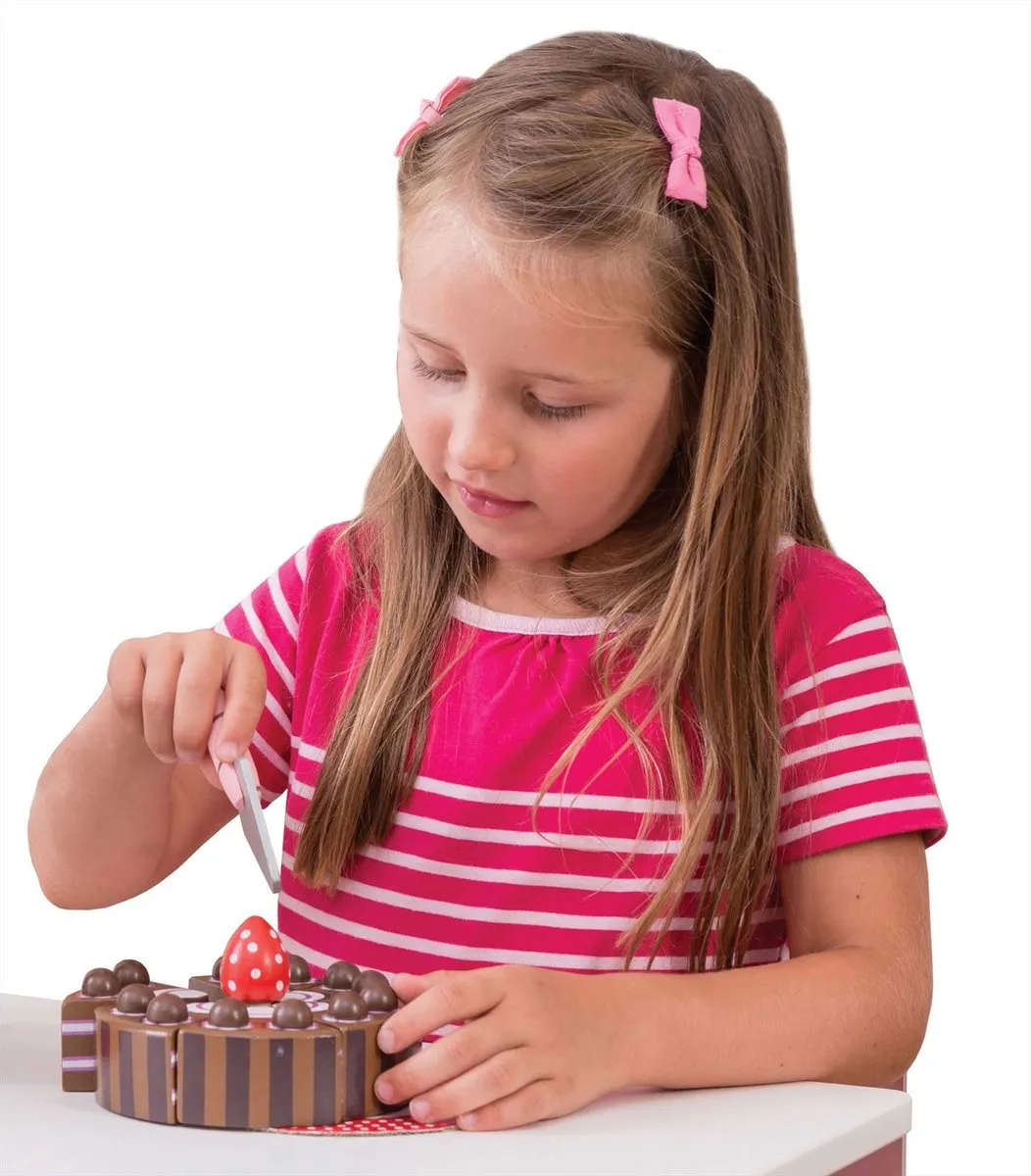 Le Toy Van Chocoladetaart - Bruin/Rozepink