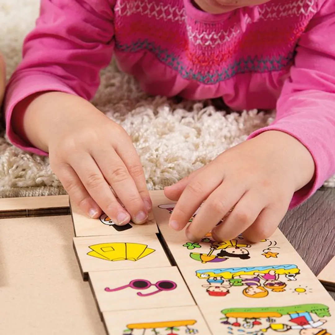 Beleduc Seizoenen Puzzel 12 Stuks - 25cm - Multicolor