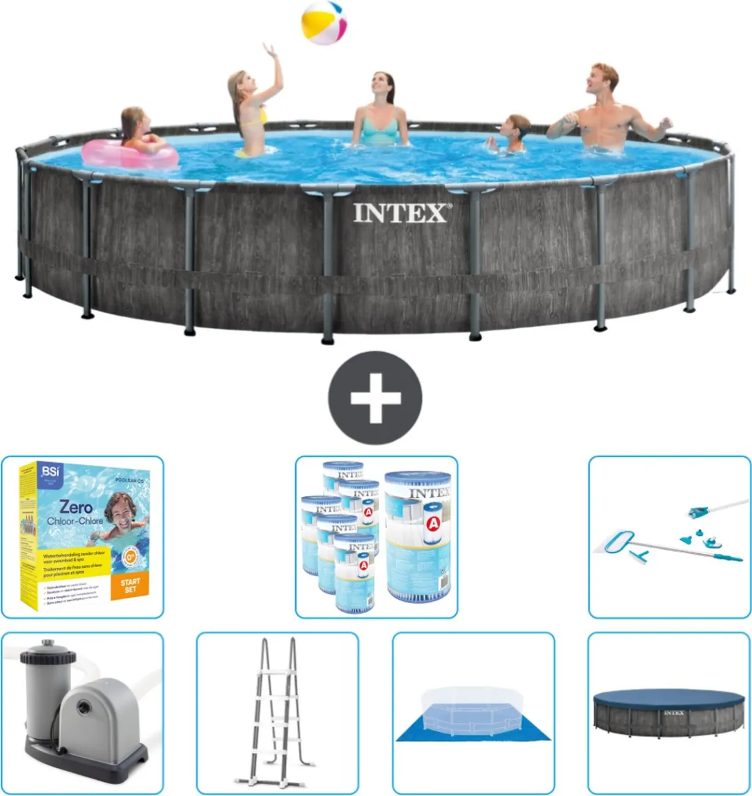 Intex Rond Prism Frame Zwembad 549x122cm