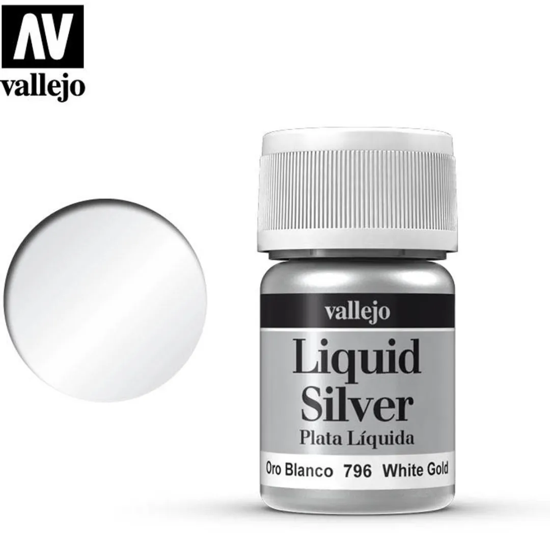 Vallejo Hobbyverf Liquid Silver Wit 35ml