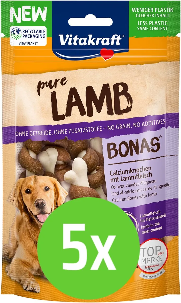 Vitakraft Lamb Bonas Calciumbotten 5x5 Stuks