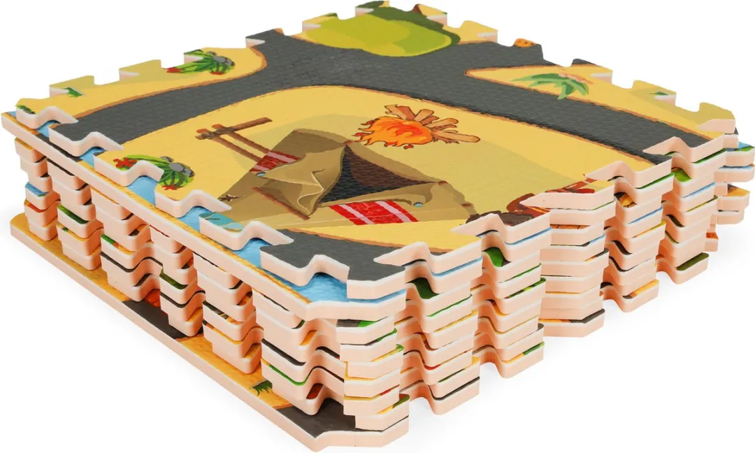 ECOTOYS Speelmat Safari 93,5x93,5cm - Foam