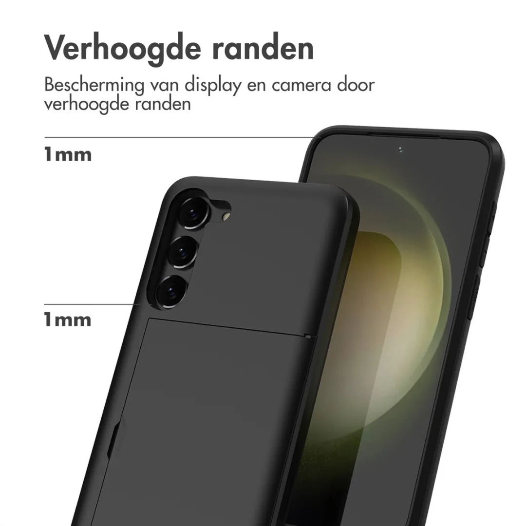Imoshion Hoesje Samsung Galaxy S23 - Pasjeshouder 2 Stuks - Zwart