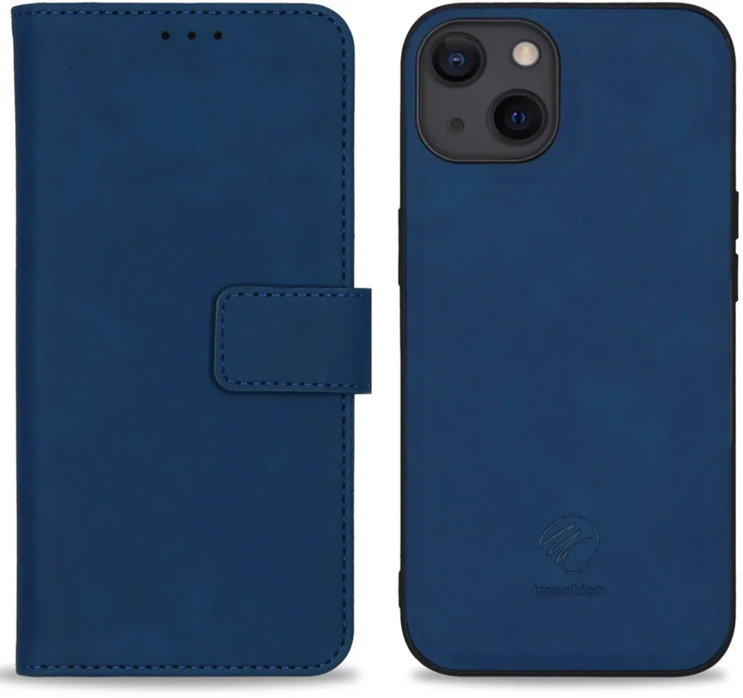 Imoshion Hoesje iPhone 13 2-in-1 Bookcase Blauw - 3 Pasjes - afbeelding 5 van 6