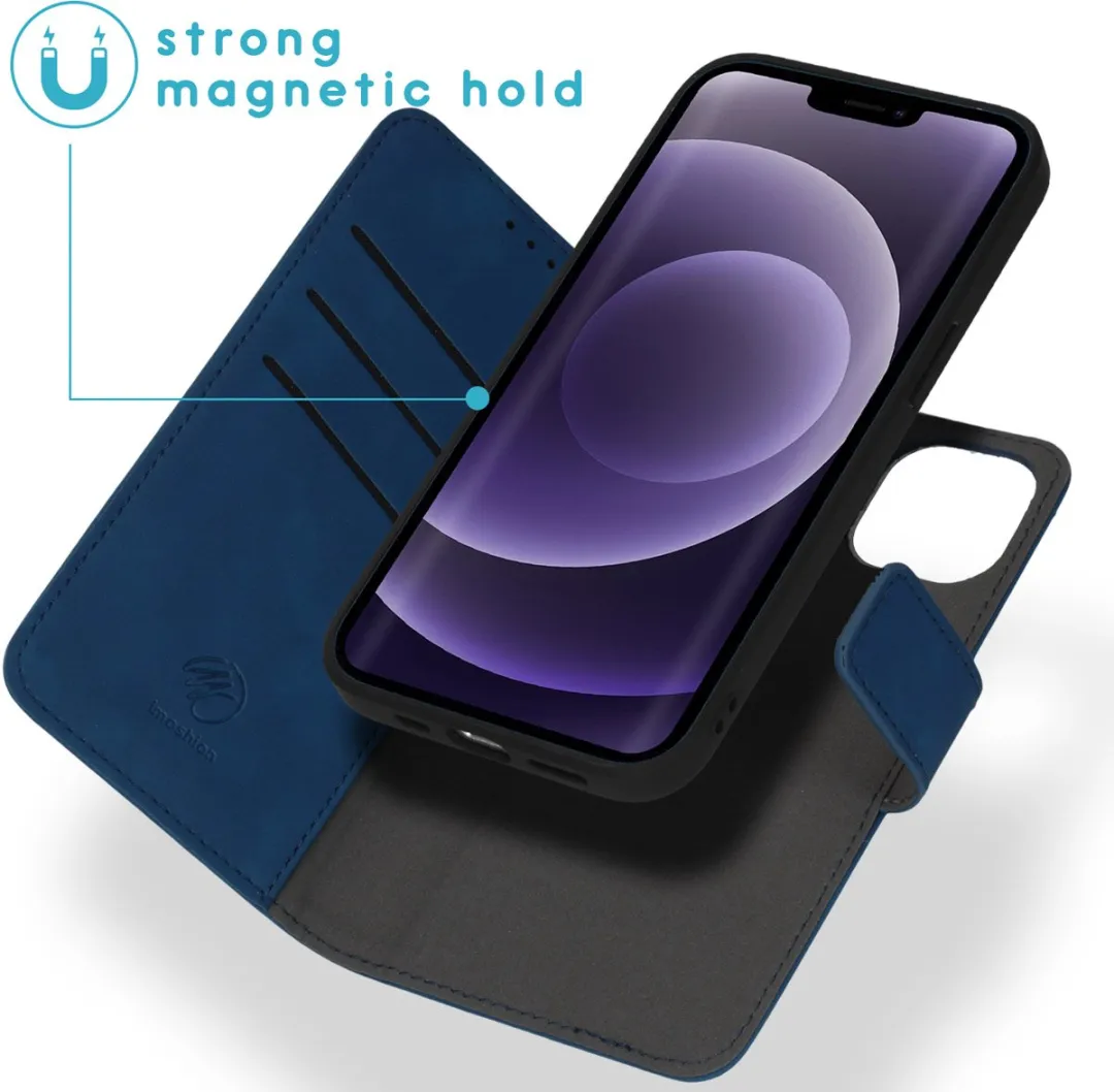 Imoshion Hoesje iPhone 13 2-in-1 Bookcase Blauw - 3 Pasjes - afbeelding 2 van 6