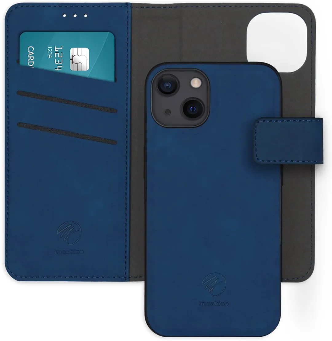 Imoshion Hoesje iPhone 13 2-in-1 Bookcase Blauw - 3 Pasjes