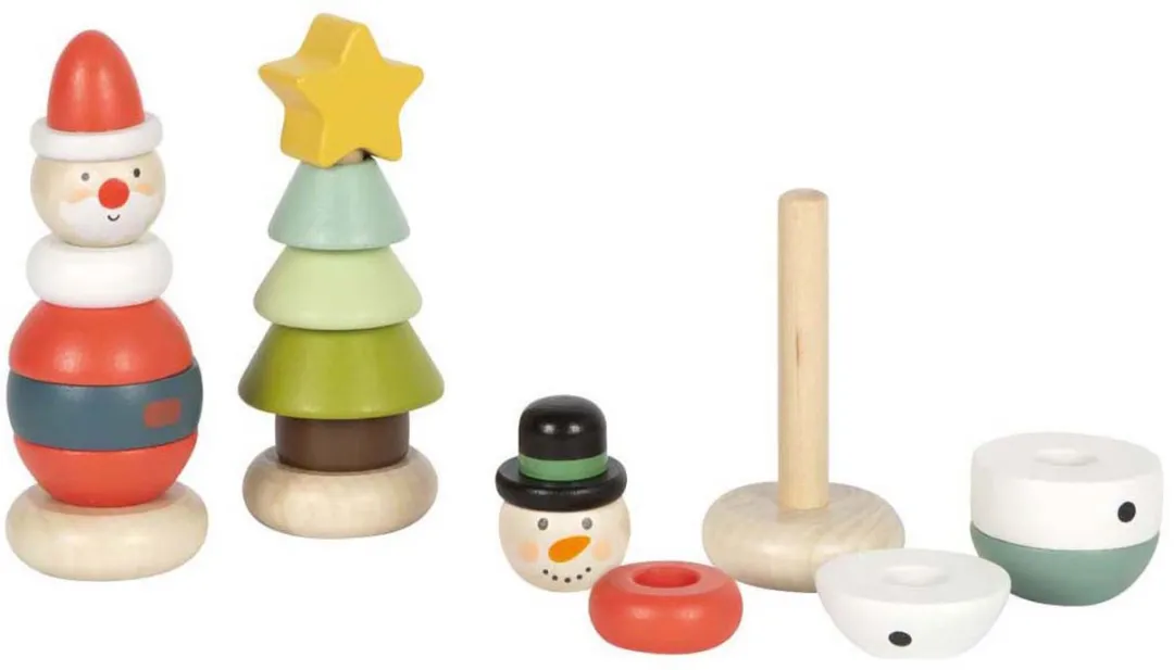 Small Foot Kerst- en Winter Stapeltoren
