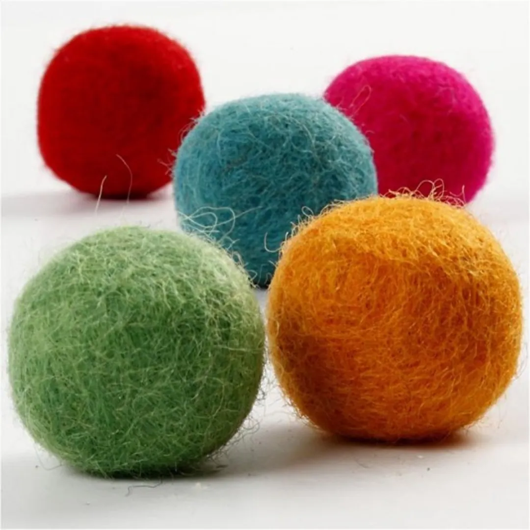 Creativ Company Wol Kralen 20mm Multicolor