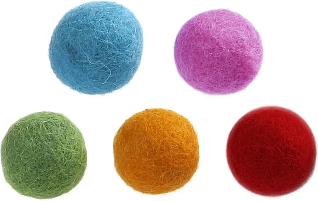 Creativ Company Wol Kralen 20mm Multicolor - 64 Stuks - afbeelding 6 van 6