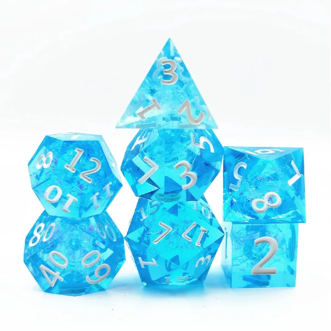 Lapi Toys Polydice Blauw D&D Dobbelsteen Set
