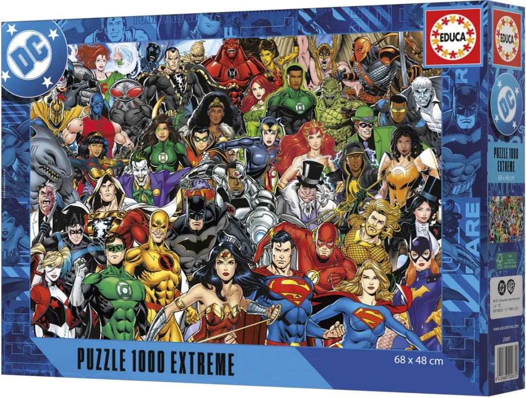 Educa Justice League DC Comics Legpuzzel 1000 Stuks - Multicolor