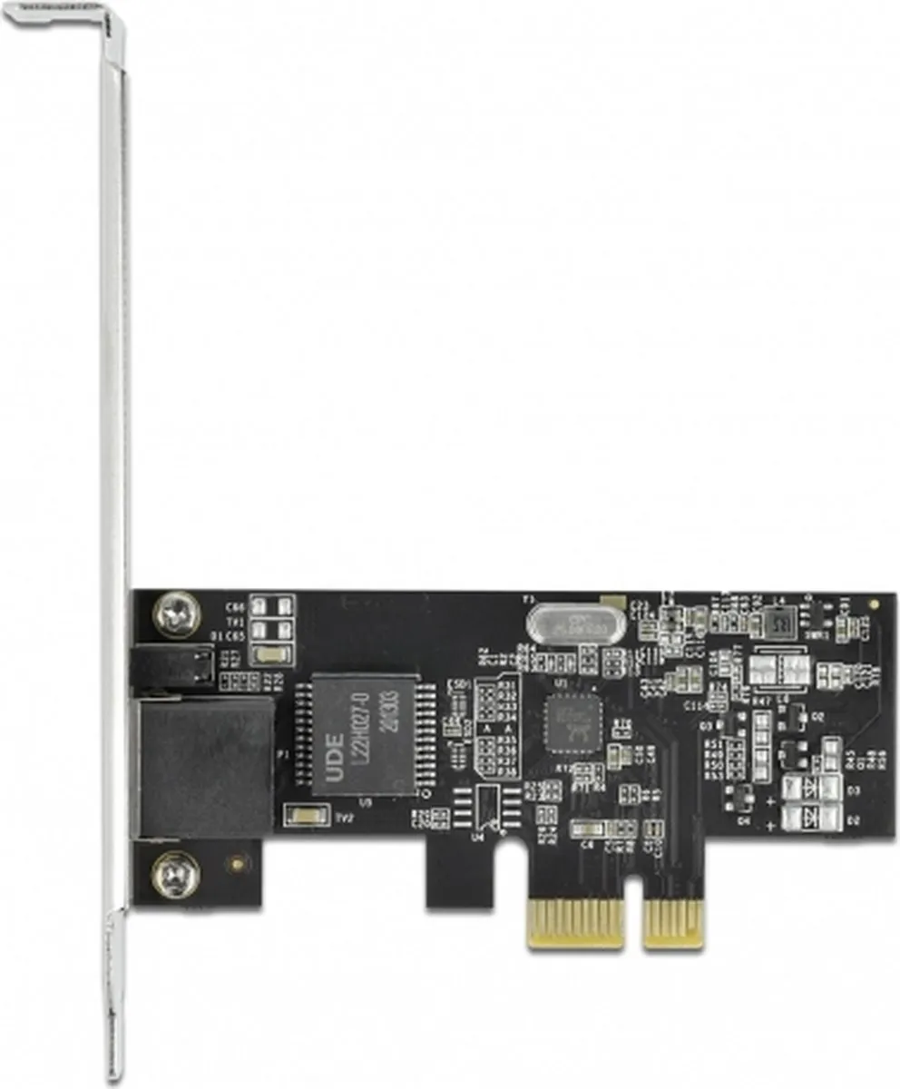 Delock PCIe 2.5Gbps RJ45 LAN Kaart RTL8125 - Zwart