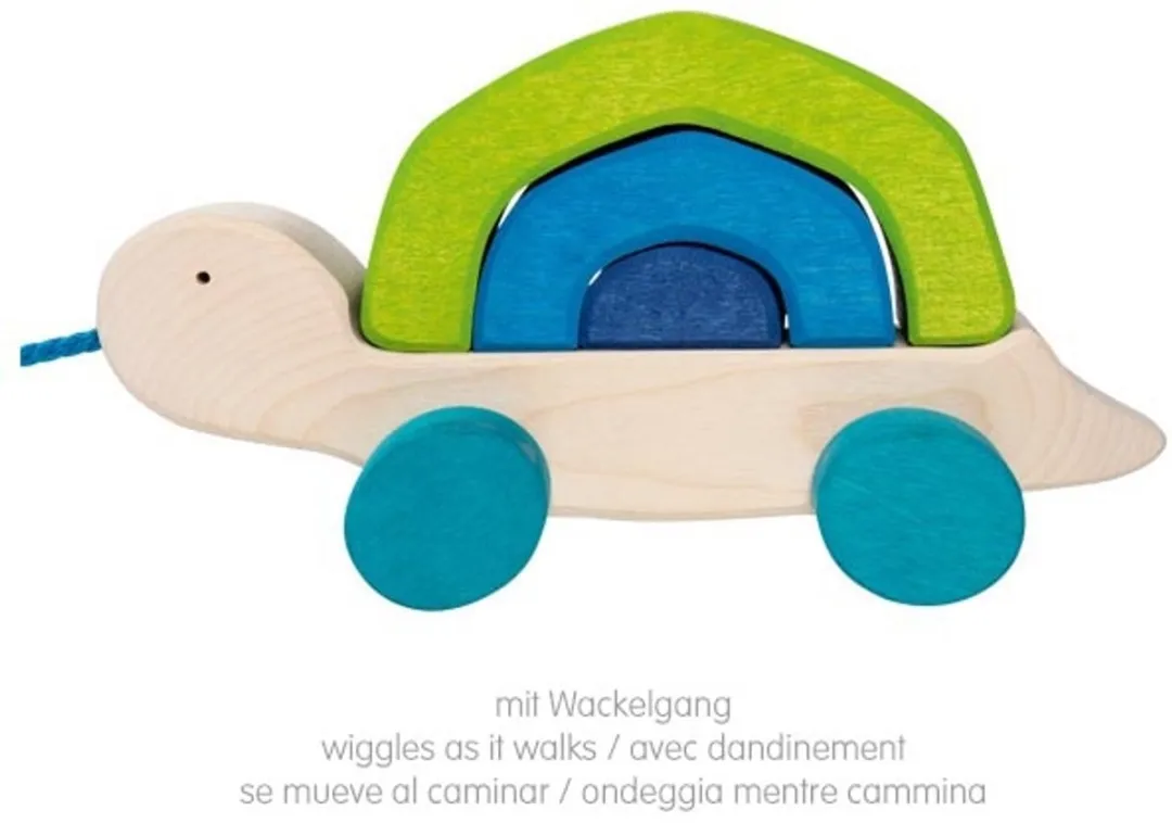 Goki Trekdier Schildpad - Multikleur