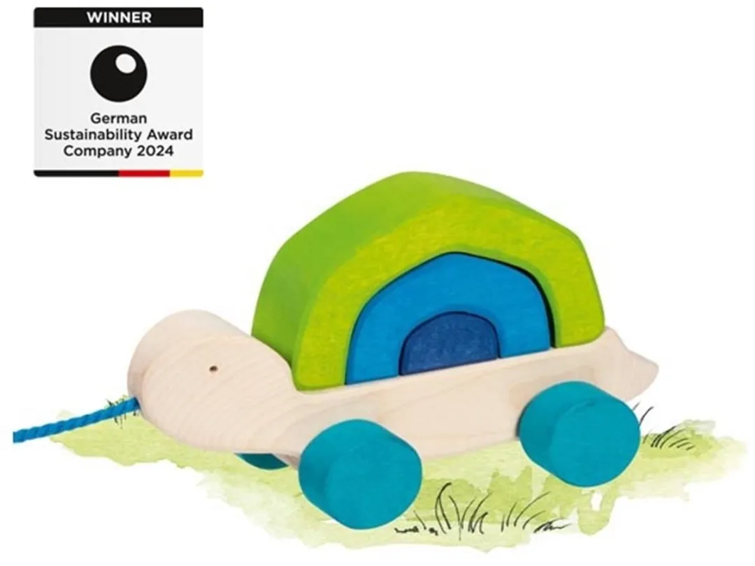 Goki Trekdier Schildpad - Multikleur