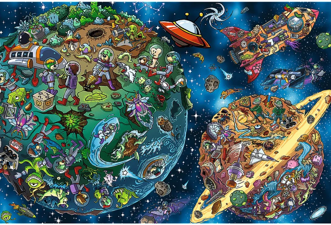 Trefl Stripfiguren Puzzle 100 Stuks - 5 jaar - Multicolor