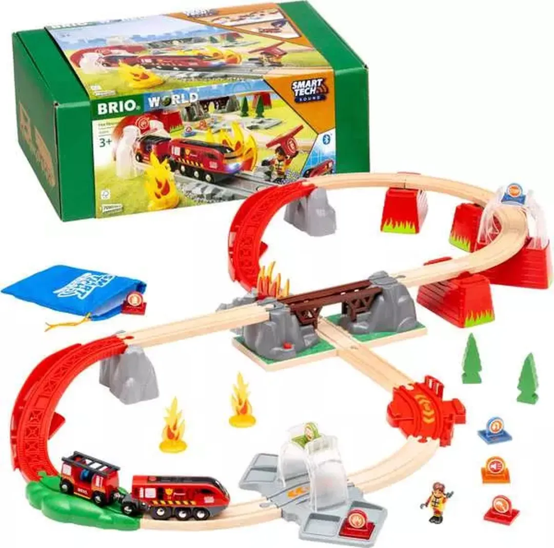BRIO World Smart Tech Sound Brandweerset 41-delig - Multicolor