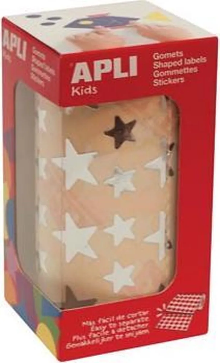 Apli Kids Sterrenstickers Rol Metallic Zilver - 2360 Stuks