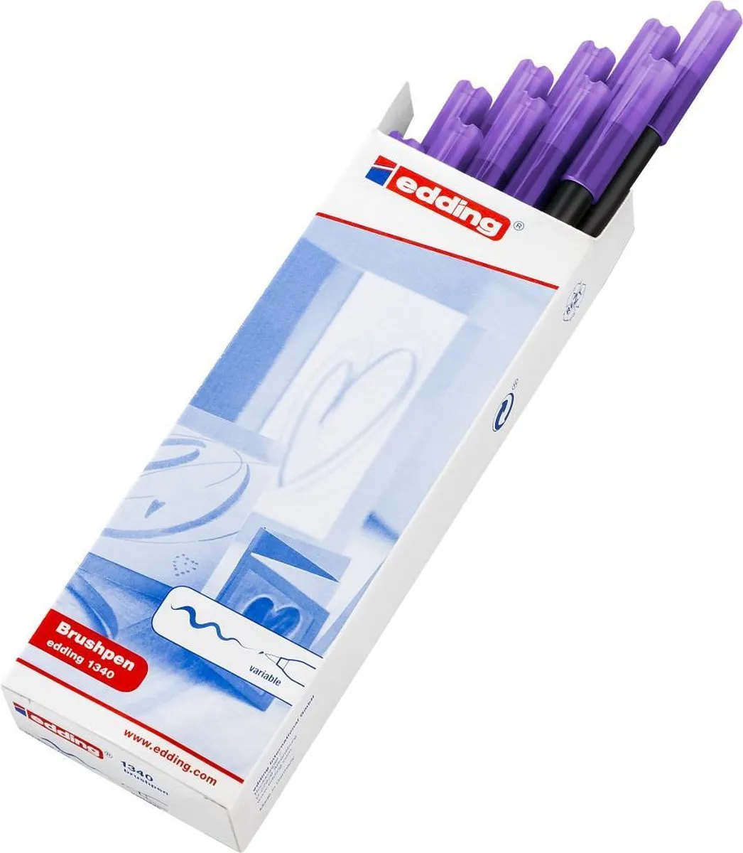 edding 1340-08 Color Brush Pen - Violet