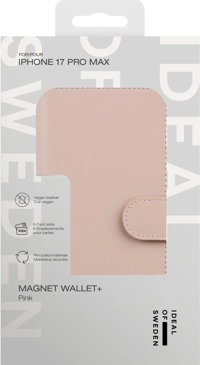 iDeal of Sweden Magnet Wallet+ iPhone 17 Pro Max - Roze