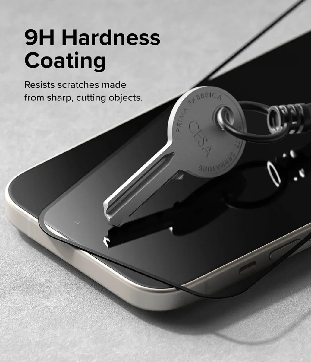 Ringke Screen Protector iPhone 15 Plus/16 Plus 9H Tempered Glass