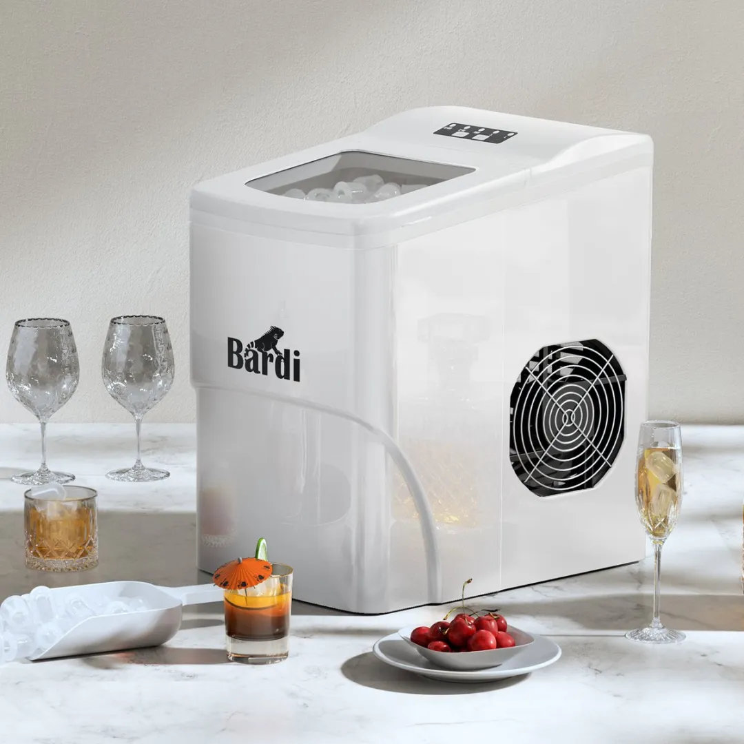 Bardi Deluxe IJsblokjesmachine Set - 2L - Wit - Japanese Flower