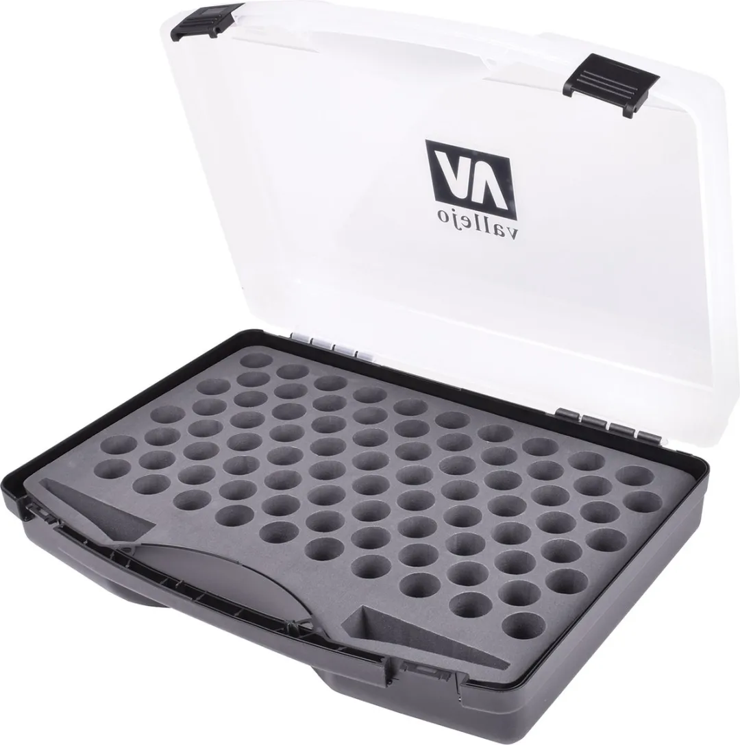 Vallejo Lege Kunststof Koffer 70098 - 80 Plaatsen - Multi