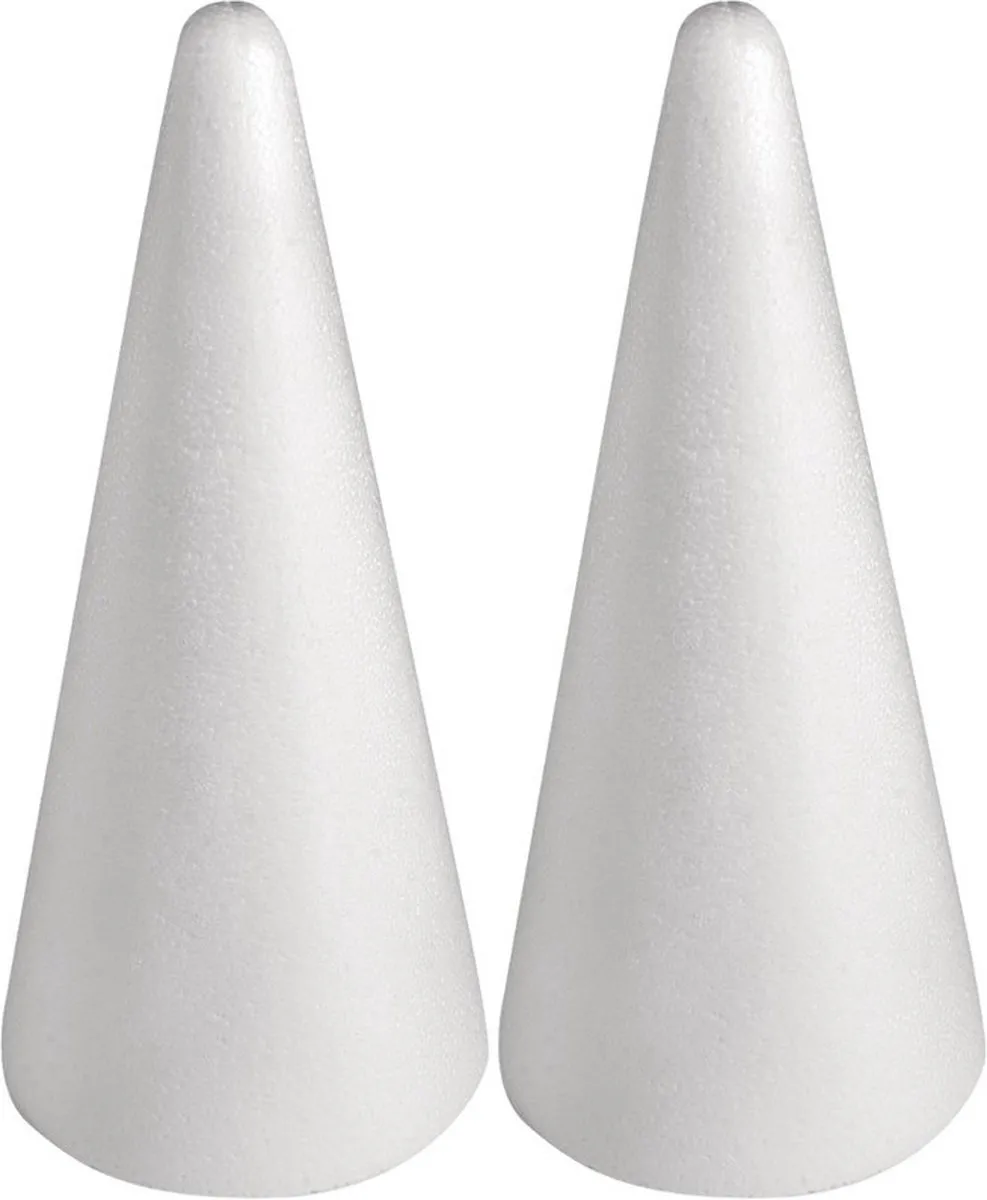 Rayher Piepschuim Kegels 2 Stuks