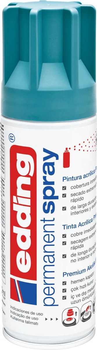 edding 5200 Spuitverf Petrol Mat 200ml