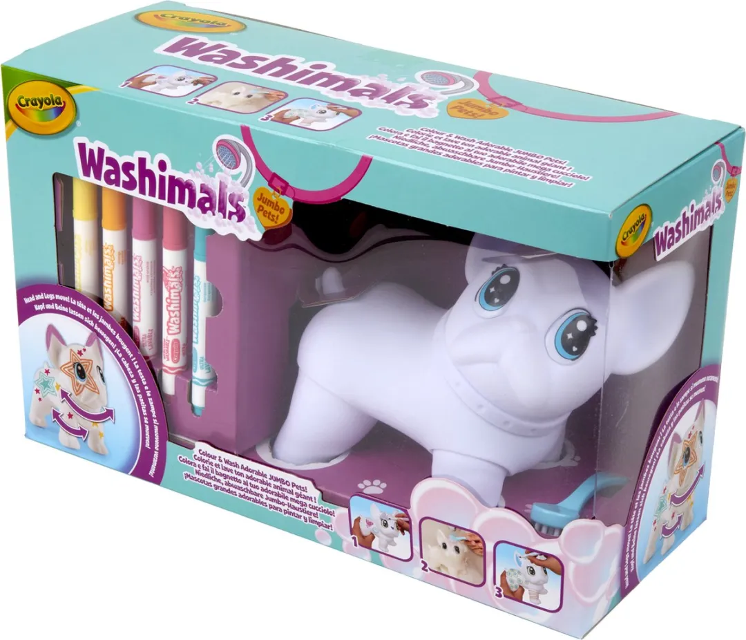 Crayola Washimals Jumbo Pets Set Big Wilbur - Veelkleurig