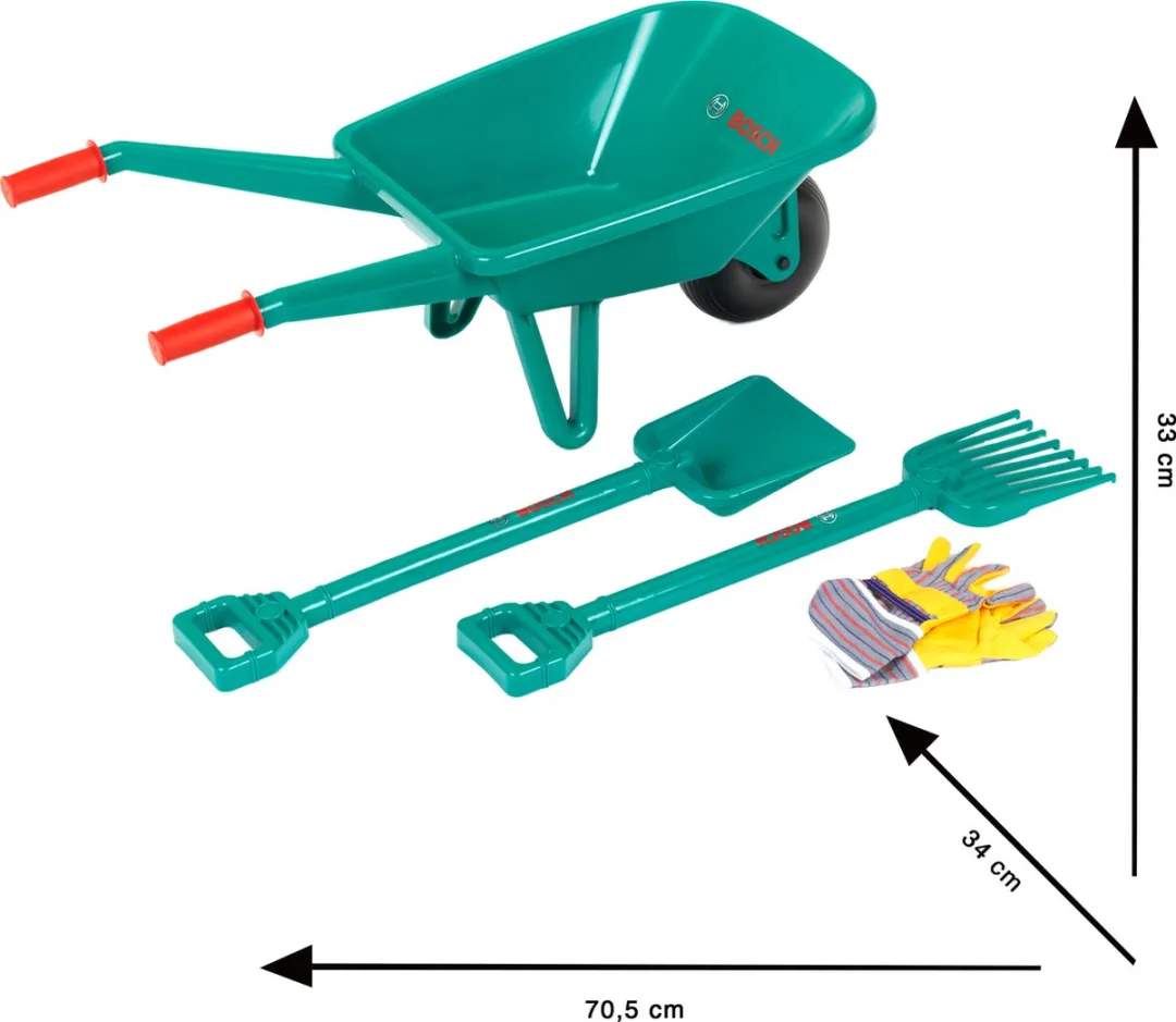 Klein Toys Bosch Mini Speelgoed Kruiwagen - Groen
