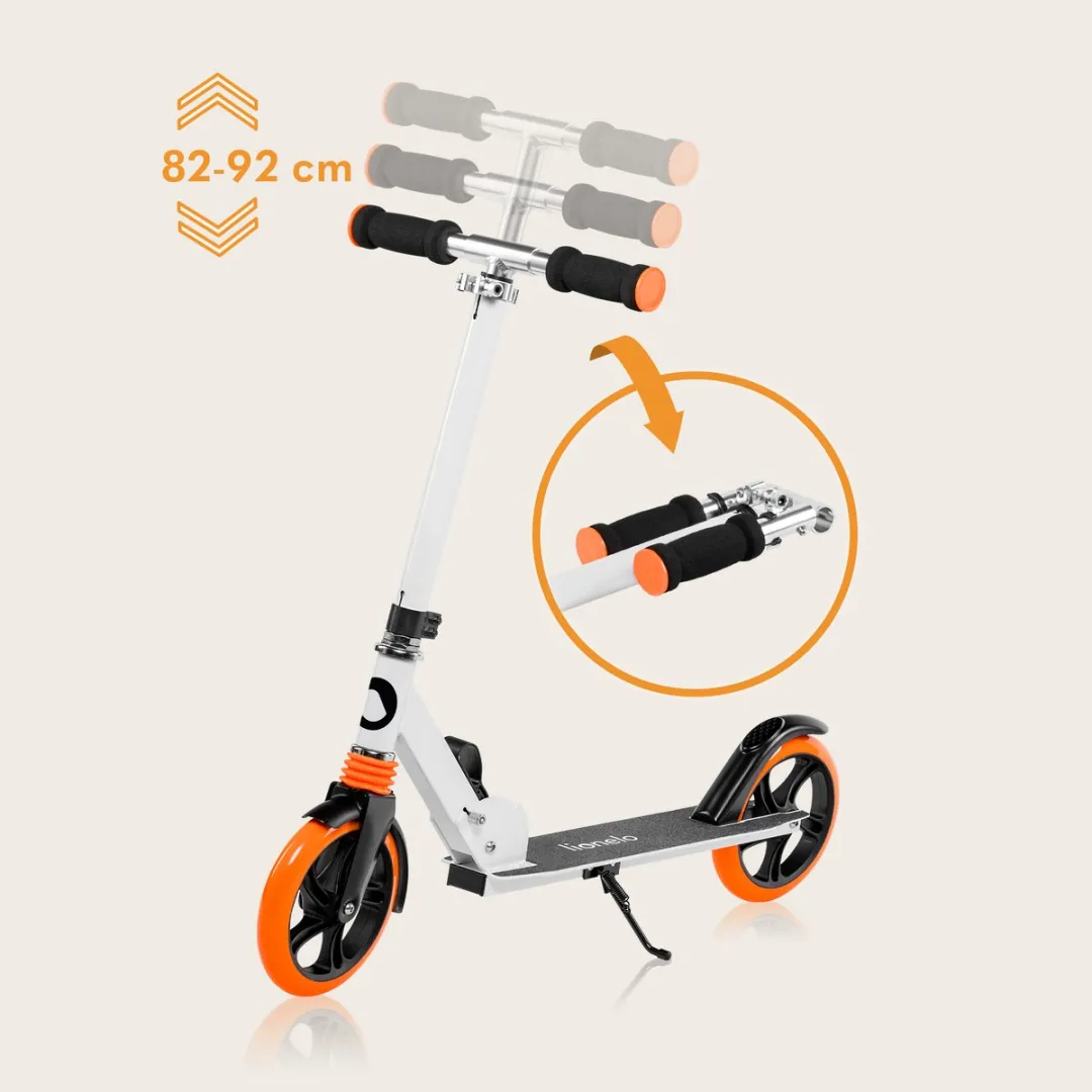 Lionelo Luca Step Opvouwbare Scooter 200mm Oranje/Wit