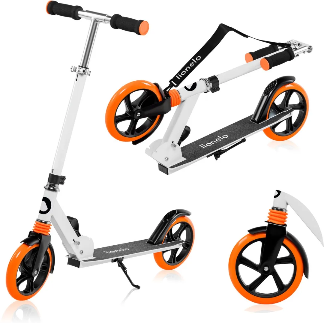 Lionelo Luca Step Opvouwbare Scooter 200mm Oranje/Wit