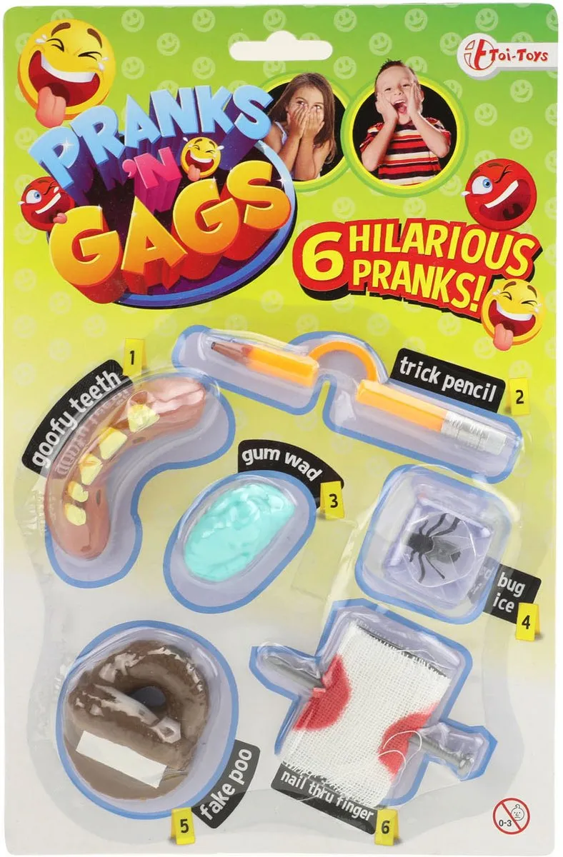 Toi-Toys Fopartikelen Multicolor - 6 Stuks
