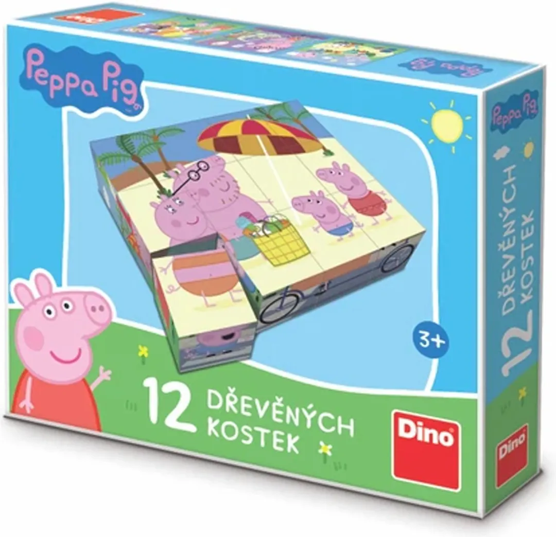 Dino Toys Peppa Pig Blokpuzzel 12-delig