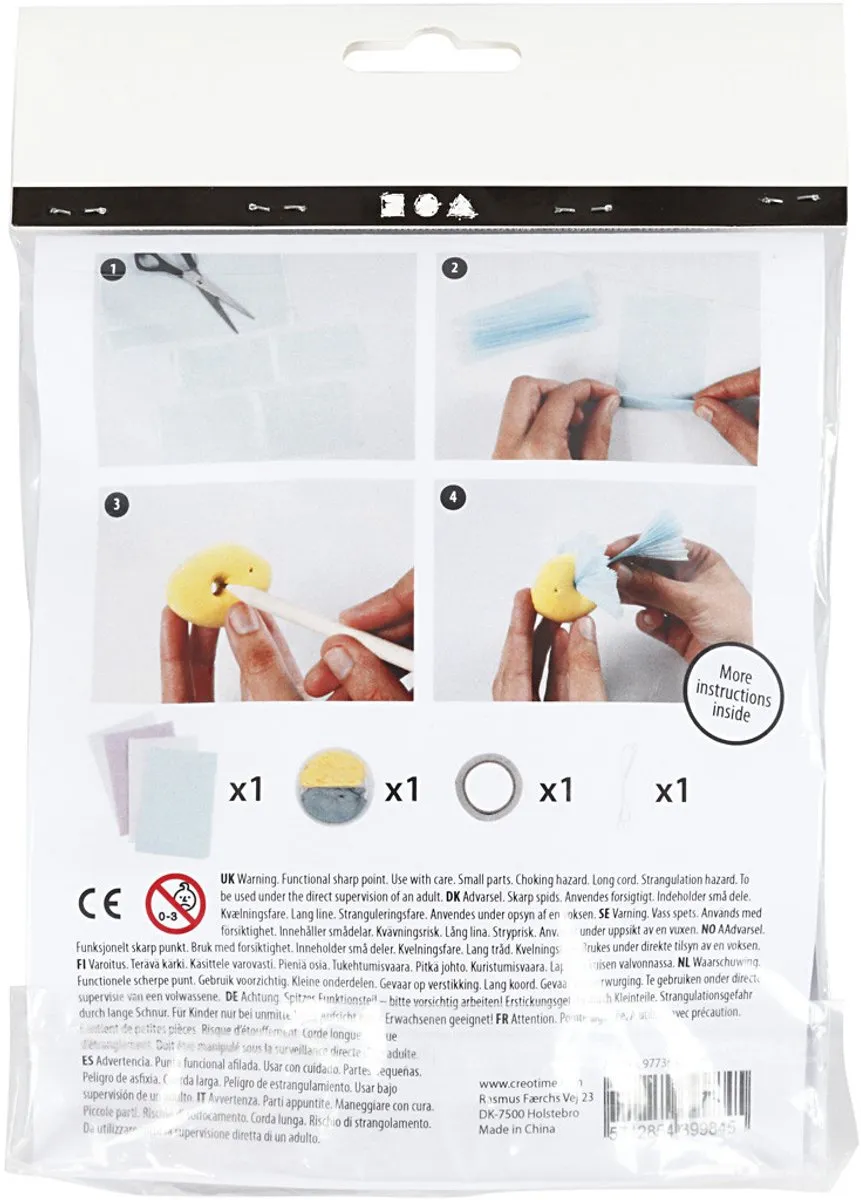 Creativ Company Mini Creative Kit Kwal & Vis - Multicolor