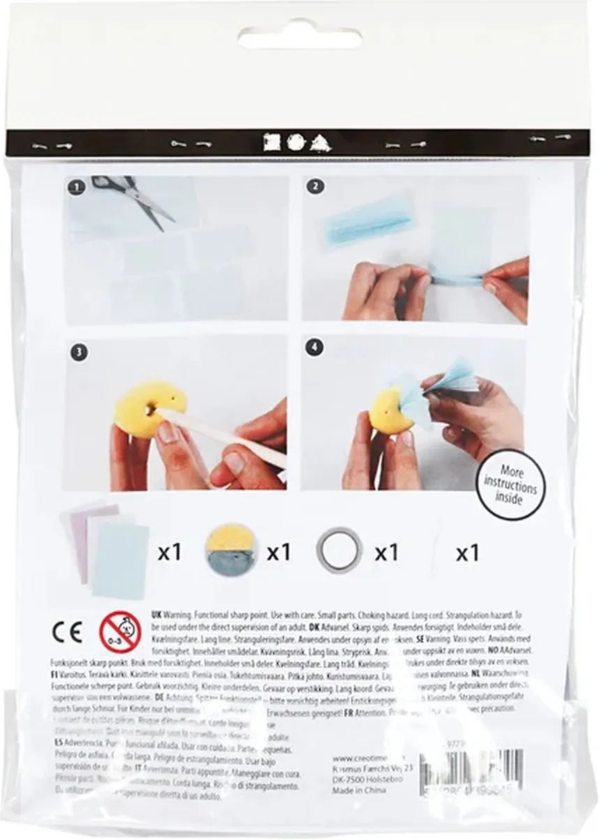 Creativ Company Mini Creative Kit Kwal & Vis - Multicolor