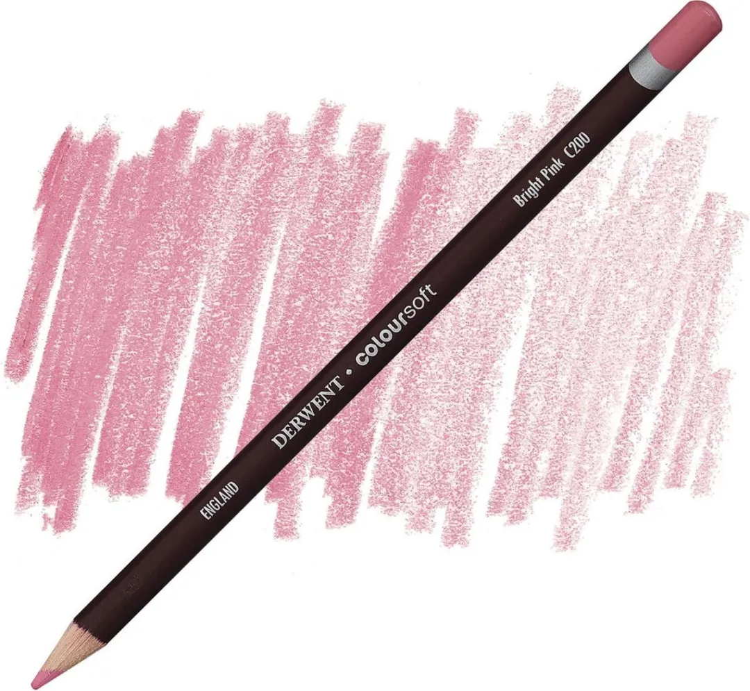 Derwent Coloursoft Potlood Bright Pink C200