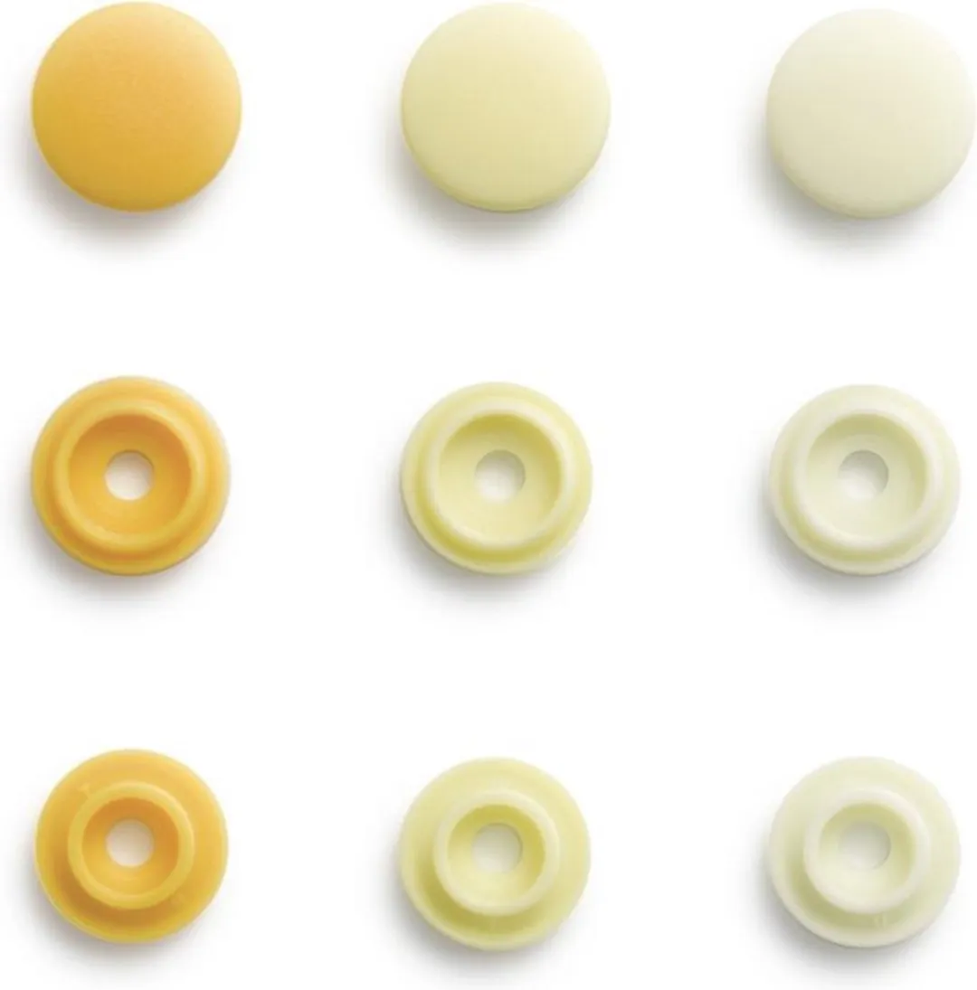 Prym Love Color Snaps Mini Drukknopen 9mm - Lichtgeel - afbeelding 2 van 3