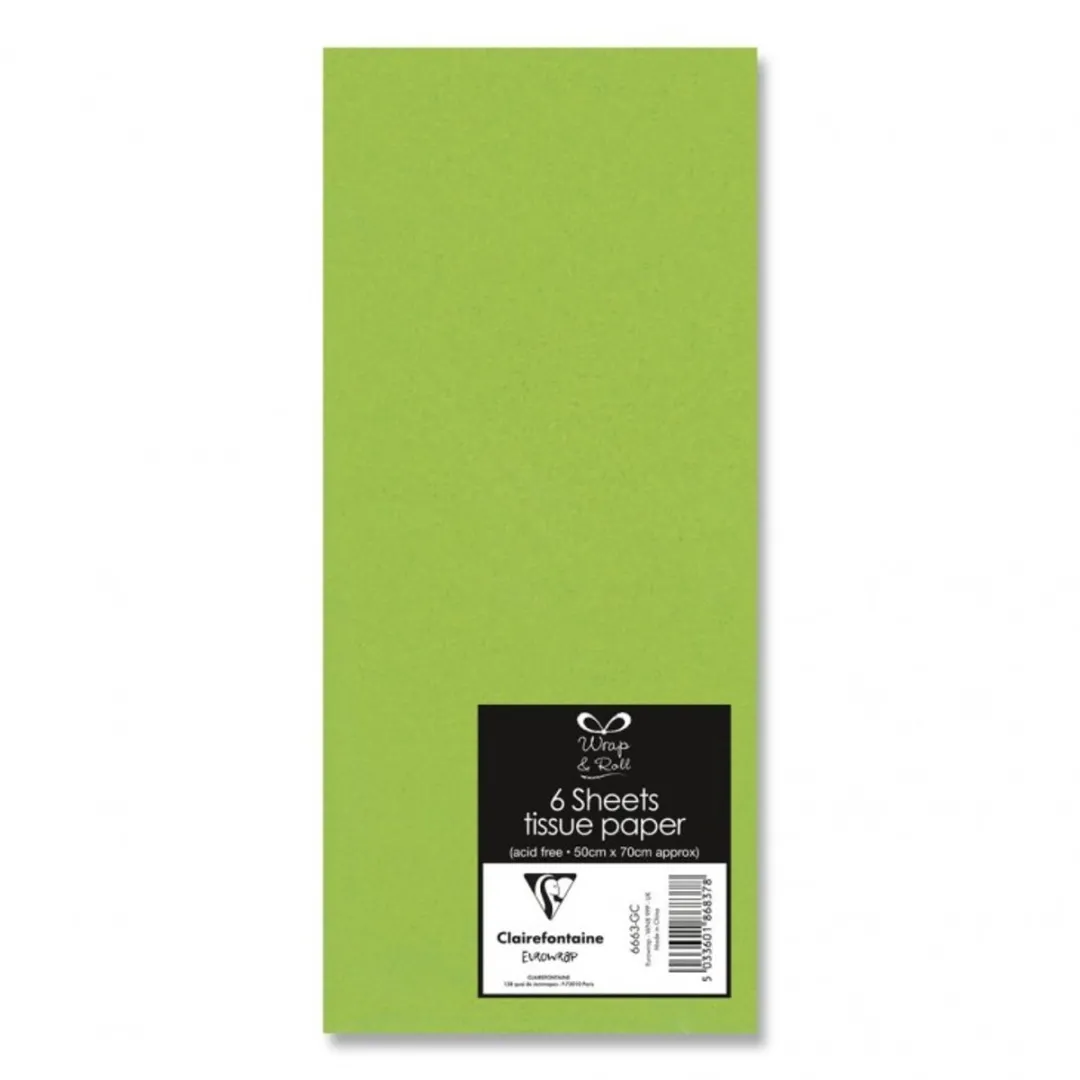 Clairefontaine Zijdepapier 500x700mm - Lichtgroen