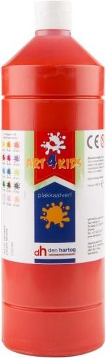 Creall Art4Kids Plakkaatverf Licht Rood 1000ml