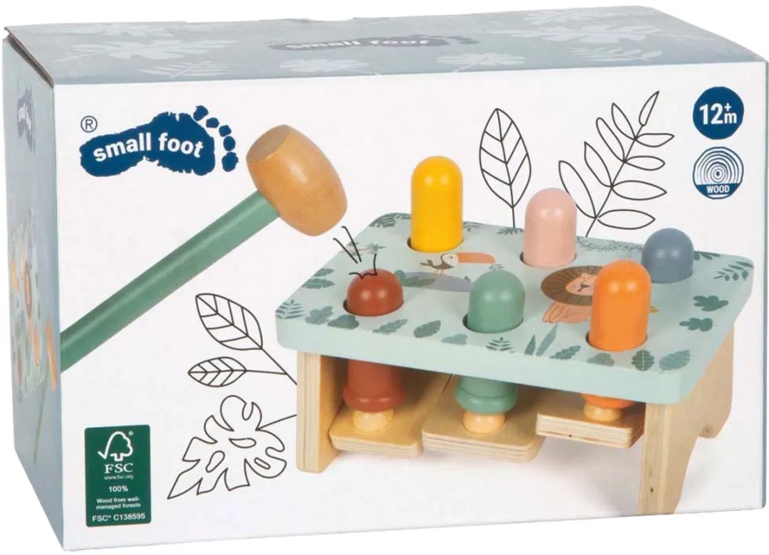 Small Foot Houten Hamerbank Spel Safari FSC 12740