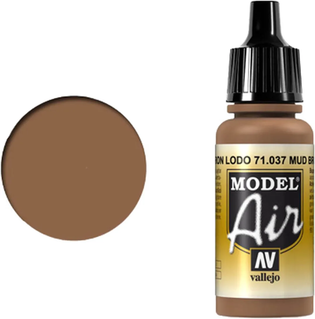 Vallejo Model Air Mud Brown Acrylverf 17ml