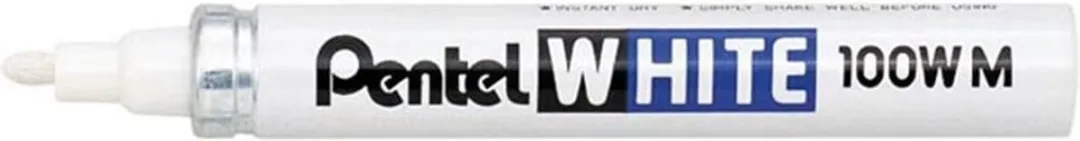 Pentel 100W Markeerpen Wit