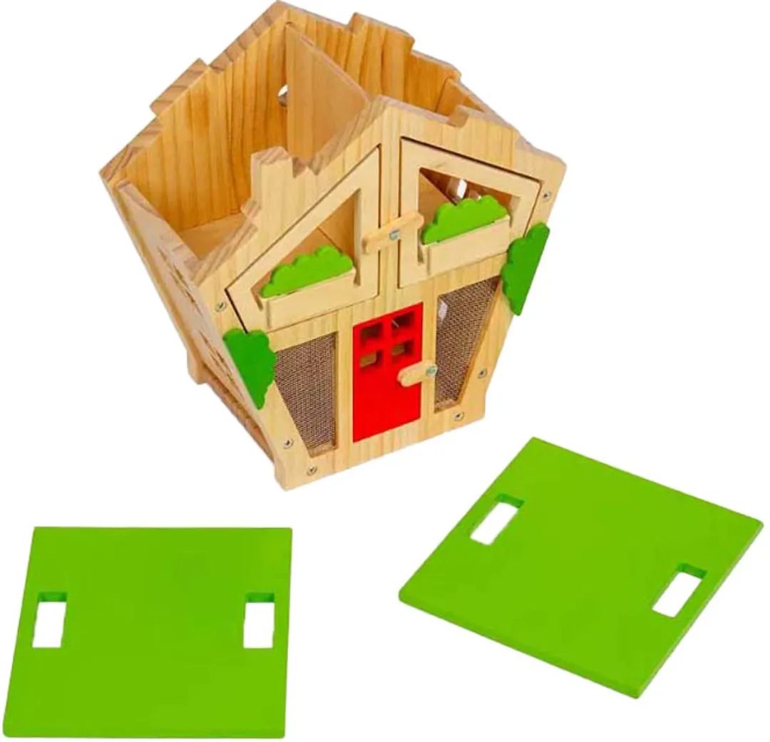 BIGJIGS Houten Insectenhuisje - 7-delig - Multicolor