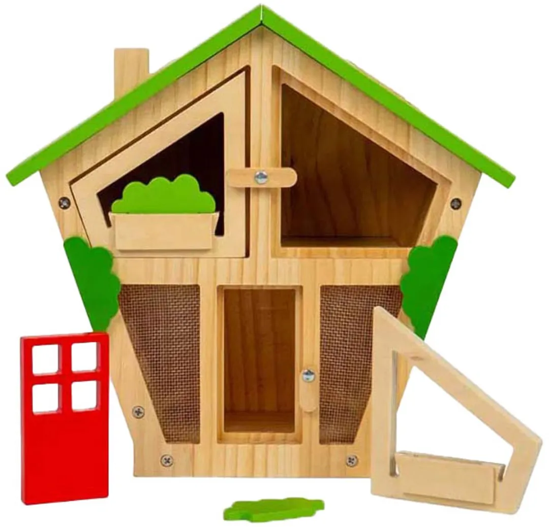 BIGJIGS Houten Insectenhuisje - 7-delig - Multicolor