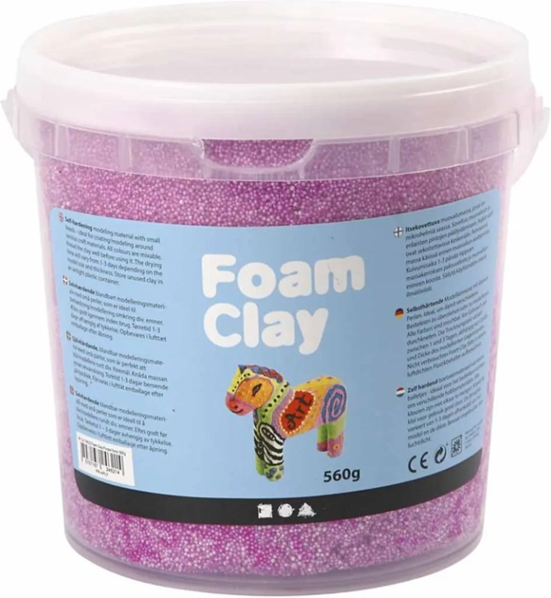 Foam Clay Neon Paars 560 Stuks