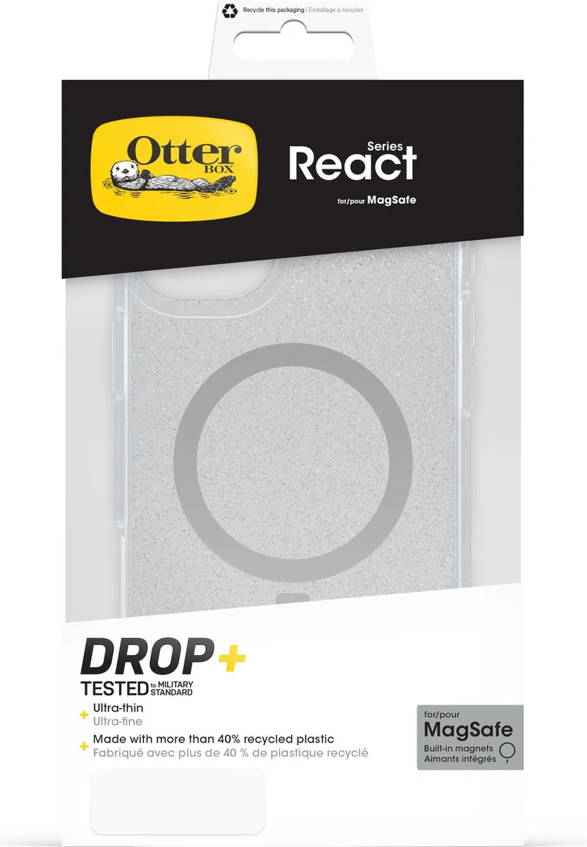 OtterBox React Mag iPhone 16 Plus Hoesje 77-96241 - Transparant